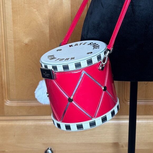 NWT Kate Spade "Oh What Fun Toy Store 3D Drum" Crossbody - Picture 2 of 14